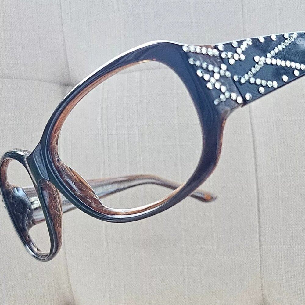 Jimmy Crystal New York Women Glasses/Sunglasses Frame Made w/ Swovorski Elements